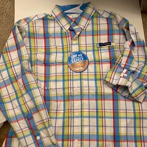 Columbia PFG Super Bahama UPF40 Mens fishing shirt